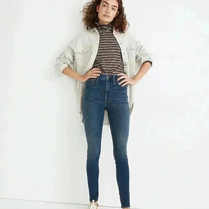 NWT  MADEWELL 10” road tripper jeans 25